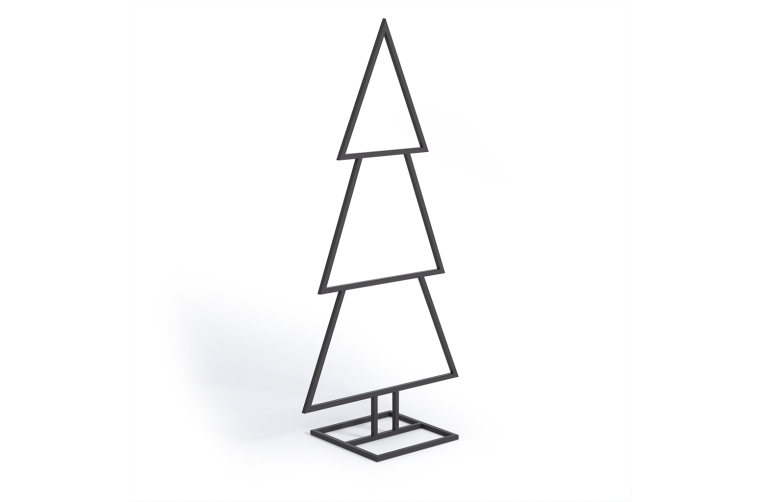 Stalowa choinka w stylu industrialnym