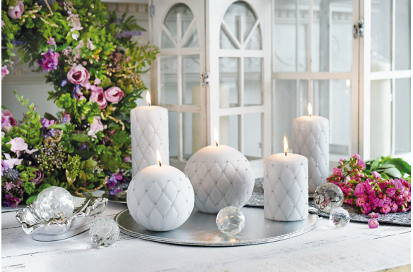 Świeca dekoracyjna Florencja- walec 14 cm