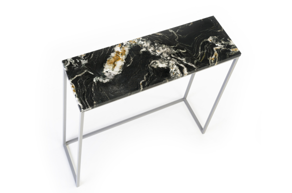 Konsola Ella z granitem Belvedere 80x25x80- szary stelaż 2