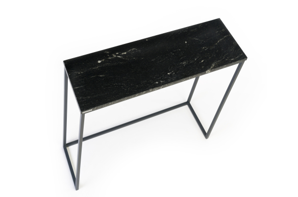 Konsola Ella z granitem Via Lactea 80x25x80- grafitowy... 2