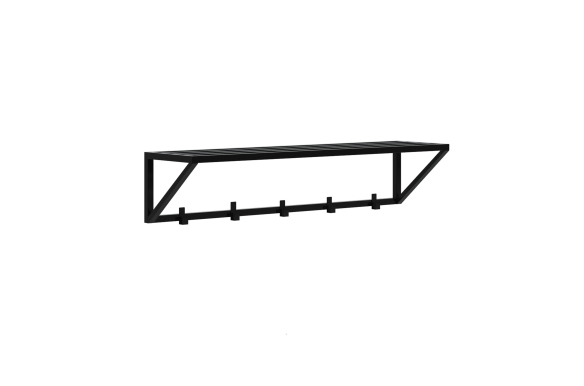 Wieszak Arni- szerokość 90cm, kolor czarny mat- wysyłka 24h