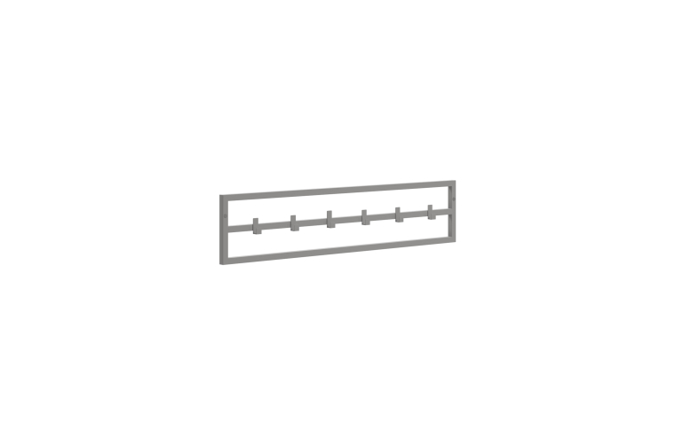 Minimalistyczny wieszak ścienny Sten