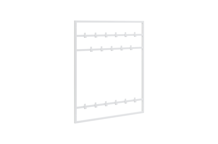 Industrialny wieszak Halvard z trzema poziomami