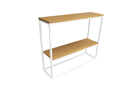 Loftowa konsola Edel z półką
