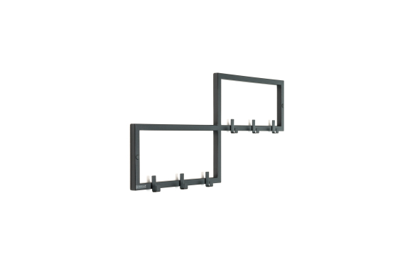 Wieszak Endi- szerokość 70cm, kolor czarny mat- wysyłka 24h 2