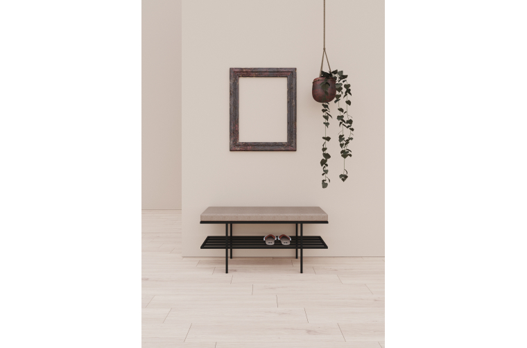 Nowoczesna ławka Sofia z półką na buty