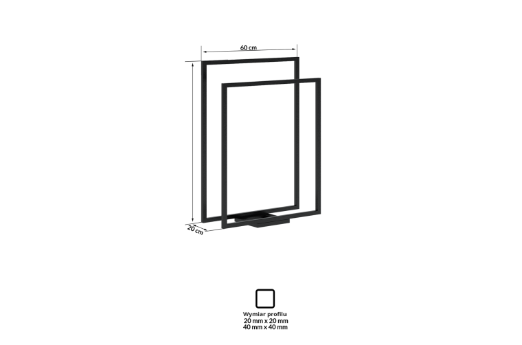 Wieszak łazienkowy Berg, stelaż czarny mat,...