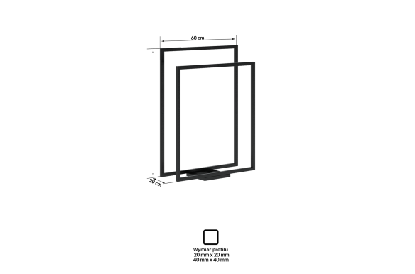 Wieszak łazienkowy Berg, stelaż czarny mat, wysyłka 24h