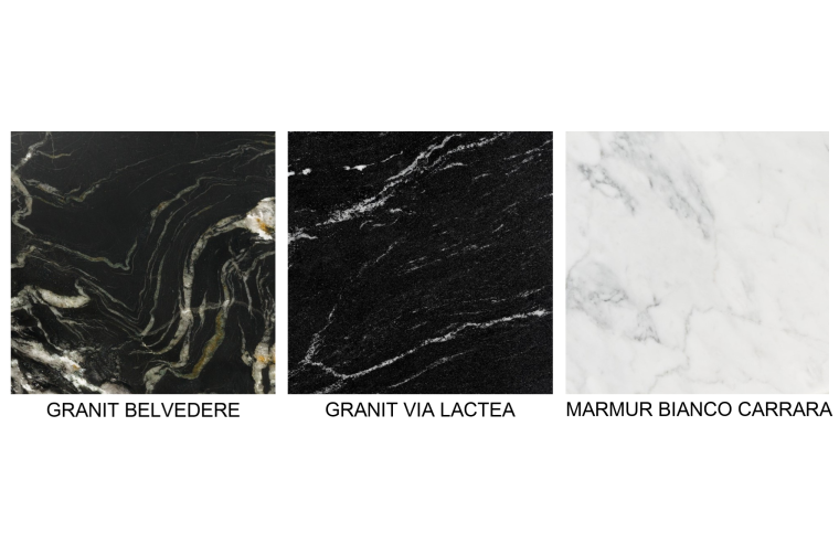 Stolik kawowy z blatem z granitu - Aron