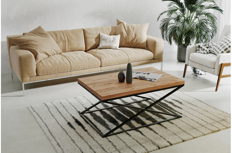 Industrialny stolik kawowy Egil