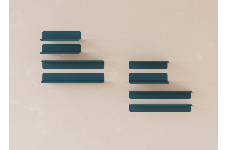 Metalowa półka Petra z giętej blachy