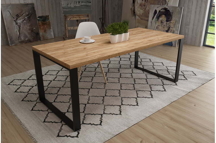 Stół na stalowych nogach - Vito