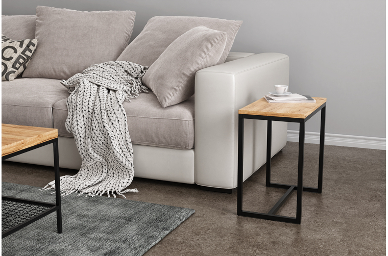 Stolik pomocniczy Logan - w industrialnym stylu