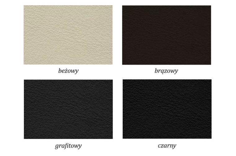 Skórzana ławka Geri z półką na buty