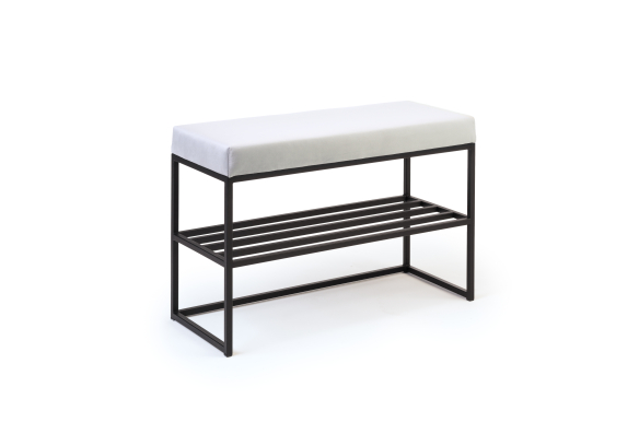Ławka Geri basic z półką na buty 60 cm