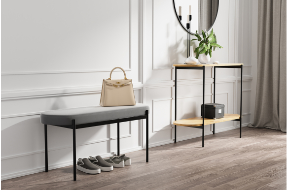 Ławka Lotta basic z tapicerowanym siedziskiem 2