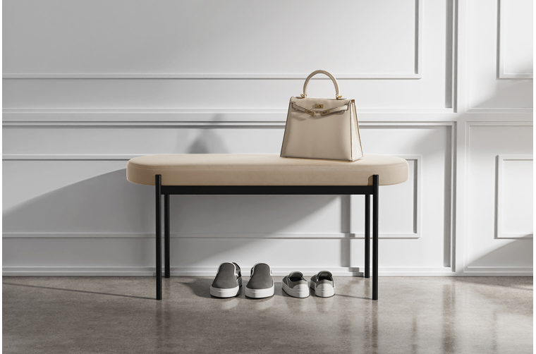 Ławka Lotta basic z tapicerowanym siedziskiem