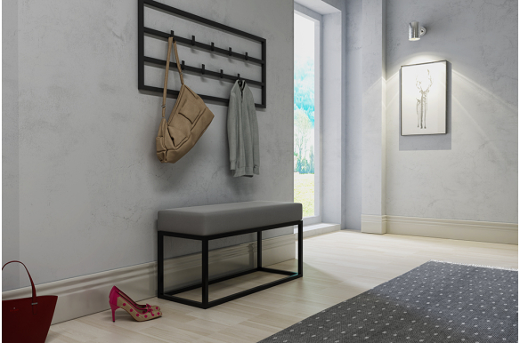 Nowoczesna ławka Airy czarna