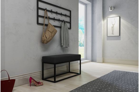 Nowoczesna ławka Airy czarna