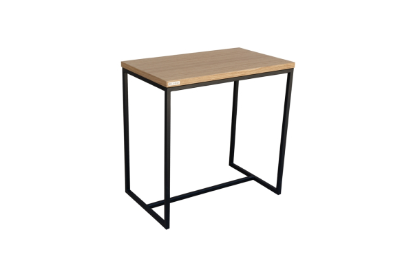 Stolik pomocniczy Logan 50x30cm- blat dąb lakierowany,... 2