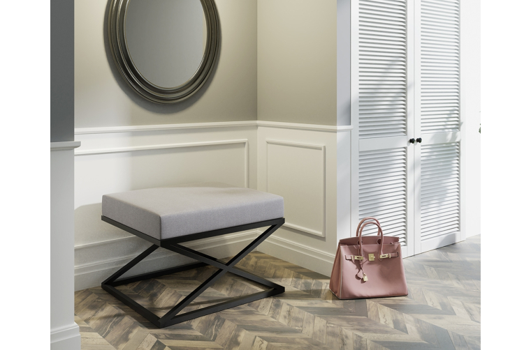 Siedzisko czarne Irsa, puf industrialny