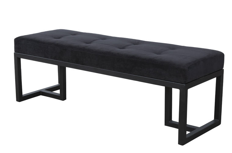 czarne siedzisko do salonu