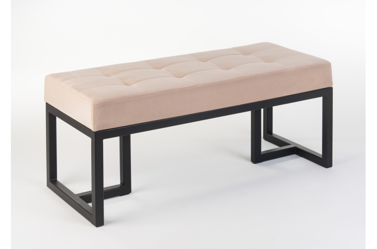 Ławka Ellyn z pikowanym siedziskiem beżowym