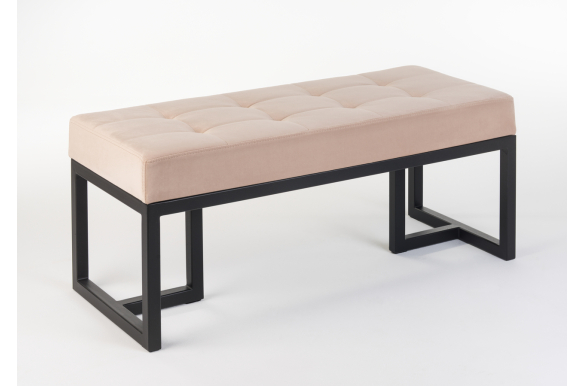 Ławka Ellyn z pikowanym siedziskiem beżowym