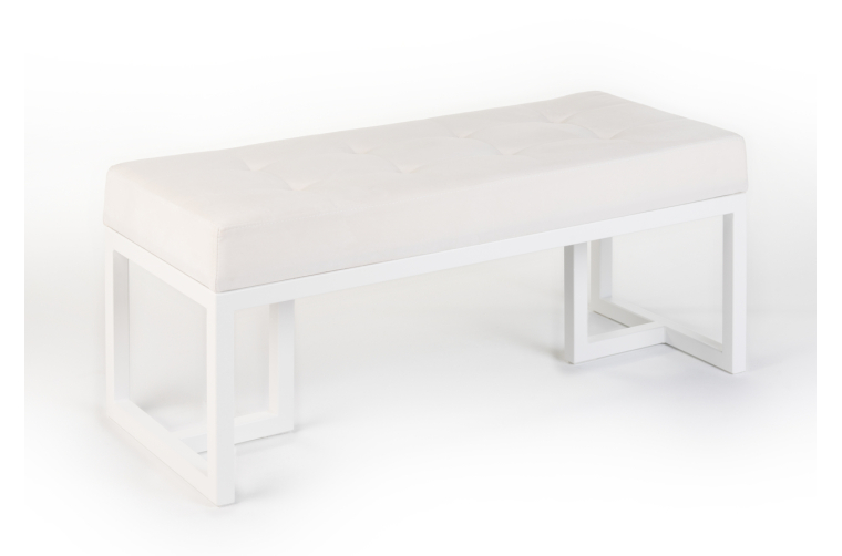 Ławka Ellyn z pikowanym siedziskiem beżowym