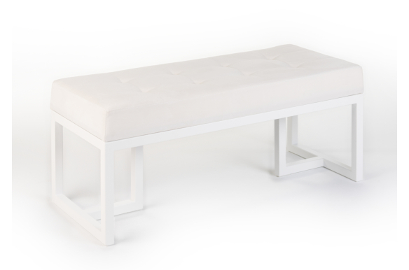 Ławka Ellyn z pikowanym siedziskiem beżowym