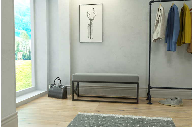 Tapicerowana ławka Elinor  do przedpokoju z...