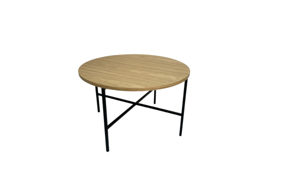 Stolik kawowy Eddi, średnica 70cm, h 44cm - DĄB LAKIEROWANYWYSYŁKA 24h