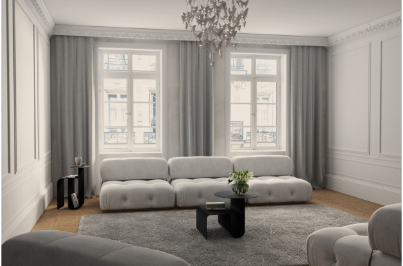 Stolik nocny metalowy Kalvi