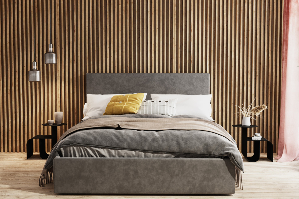 Stolik nocny metalowy Kalvi