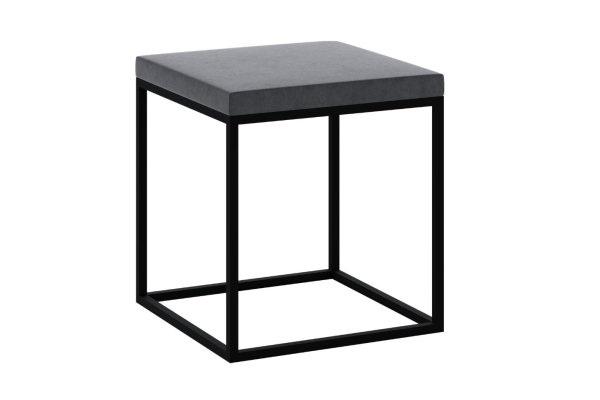 Nowoczesny taboret Mili, puf industrialny