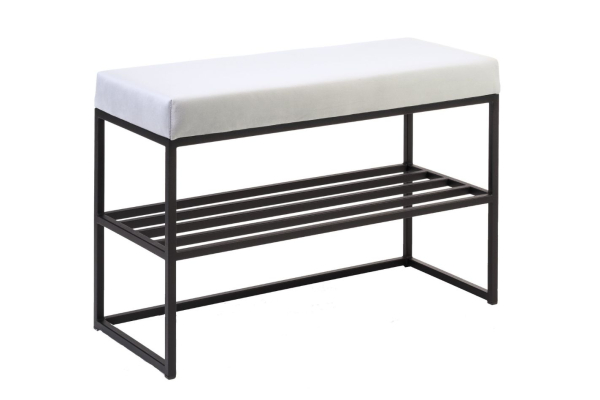 Ławka Geri z półką na buty 90 cm
