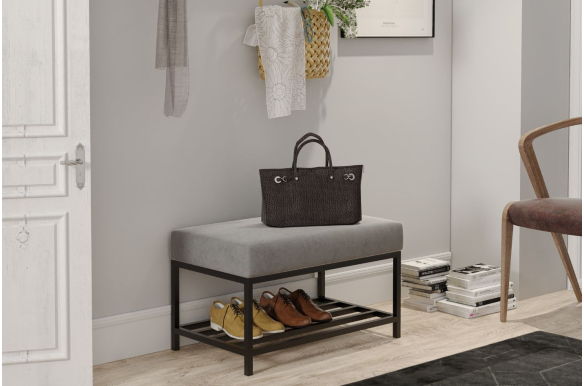 Ławka Isa z półką na buty 60 cm
