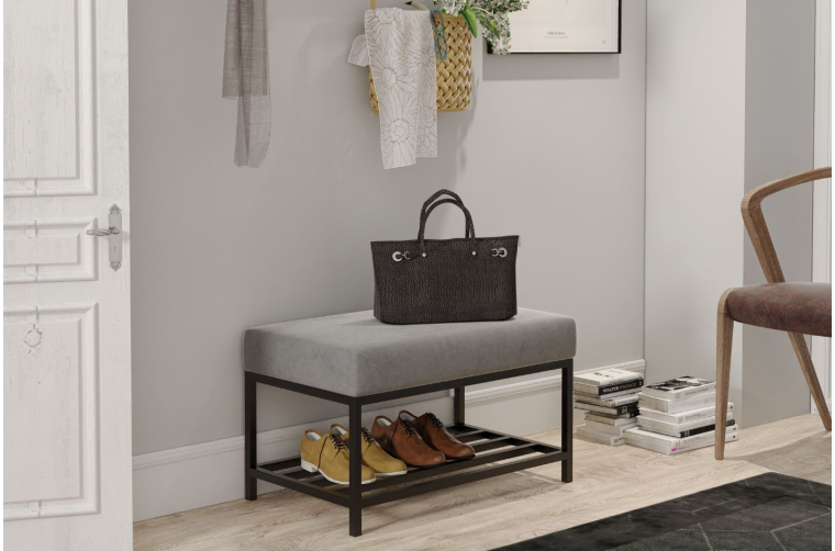 Ławka Isa z półką na buty 80 cm
