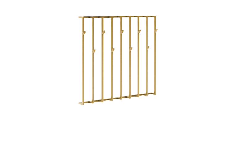 Industrialny wieszak ścienny Alf 60cm