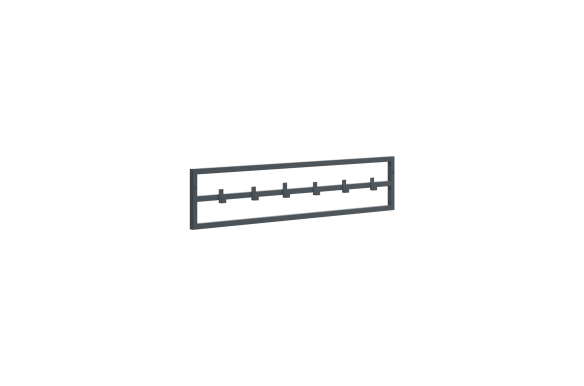 Minimalistyczny wieszak ścienny Sten 60cm