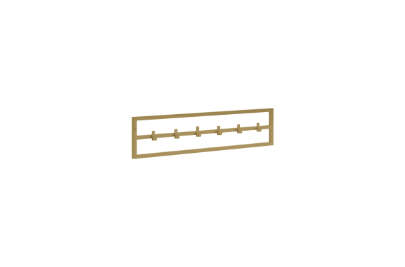 Minimalistyczny wieszak ścienny Sten 60cm