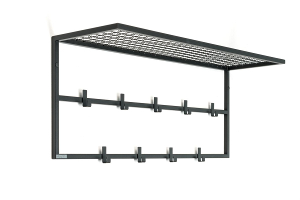 Loftowy wieszak Nils z półką na czapki 70 cm