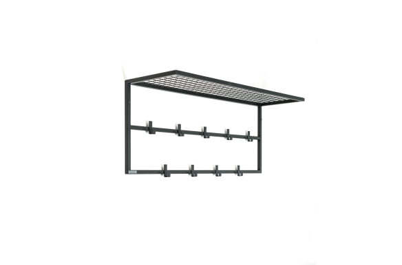 Loftowy wieszak Nils z półką na czapki 90 cm