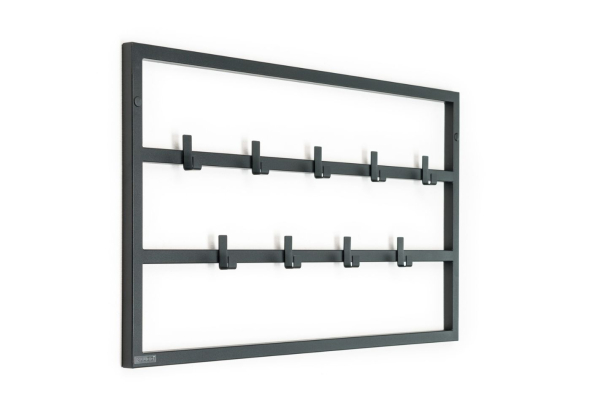 Industrialny wieszak na ścianę Hakki 60cm 2