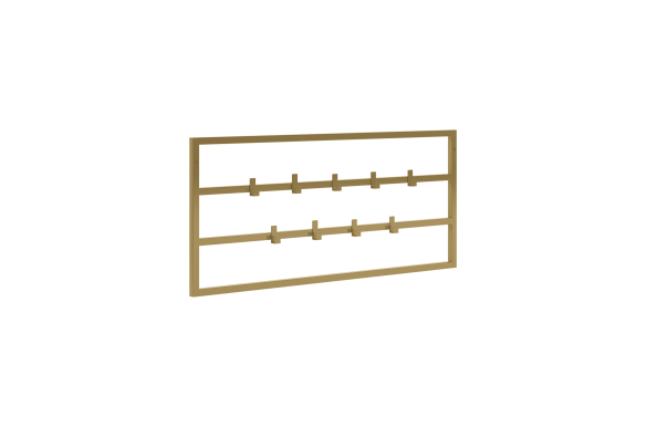 Industrialny wieszak na ścianę Hakki 80cm