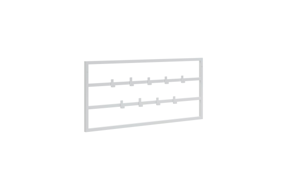 Industrialny wieszak na ścianę Hakki 100cm