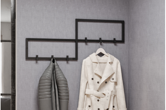 Industrialny wieszak na kurtki Endi 100cm