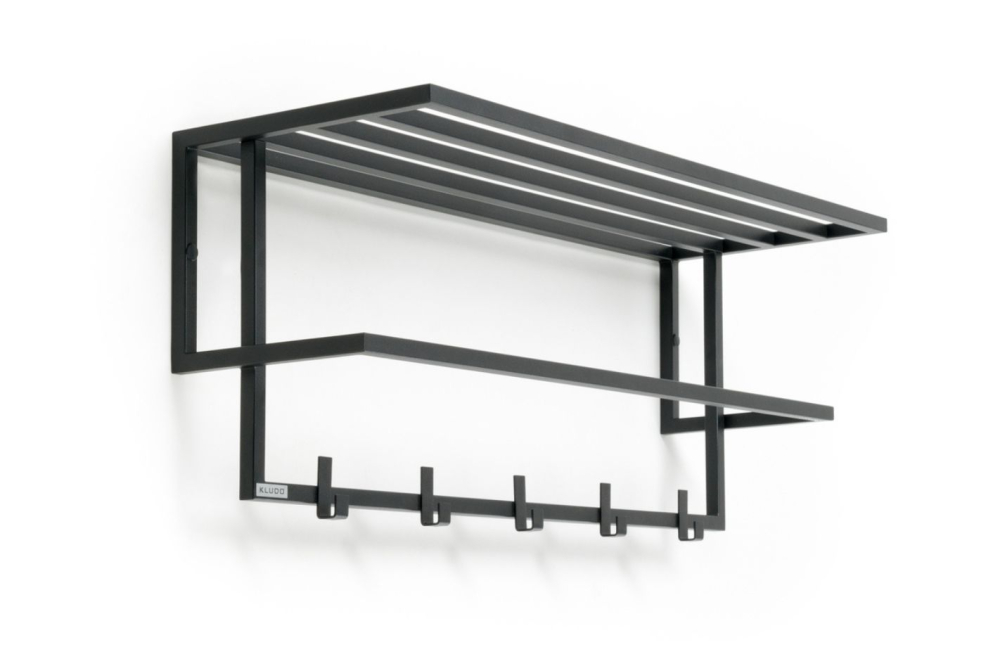 Wieszak ścienny Gorm z półką 60 cm