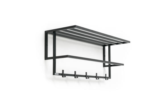 Wieszak ścienny Gorm z półką 80 cm