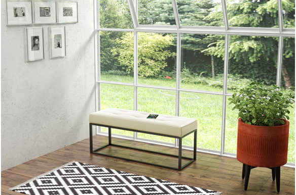 Siedzisko skórzane, ławka Airy